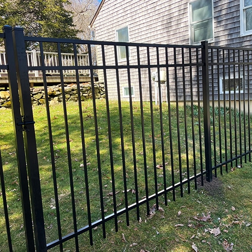 Aluminum Fence installation in Rhode Island