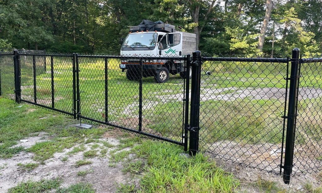 Chain Link Fence Installation by Jax Pro Fence for a Backyard in Providence